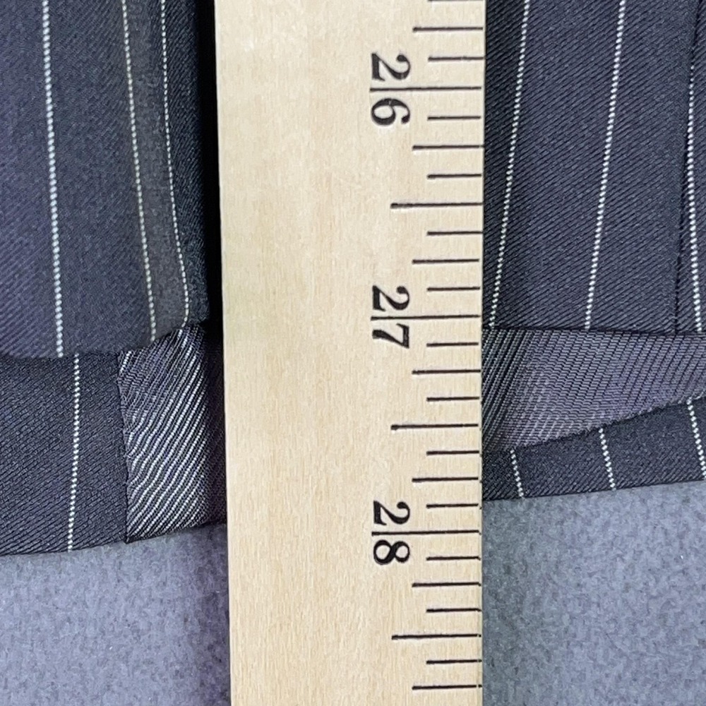 Banana Republic Factory Blazer Womens 8 Gray Pinstripe Sculpted Suit Jacket - Picture 7 of 9